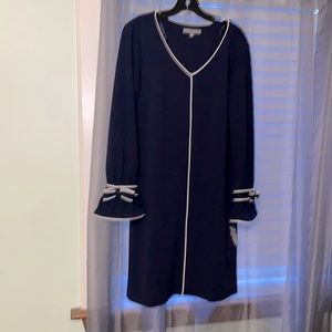 Navy blue dress. Sharagano size 10